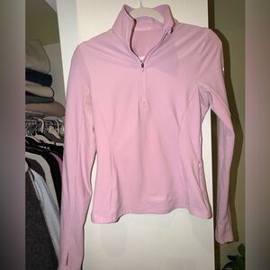 ALO Yoga Light Pink Half-Zip Pullover